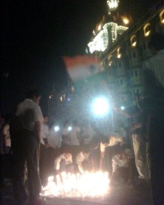 Remembering 26/11: outside the Taj Mumbai: Courtesey Bhavik Vasa